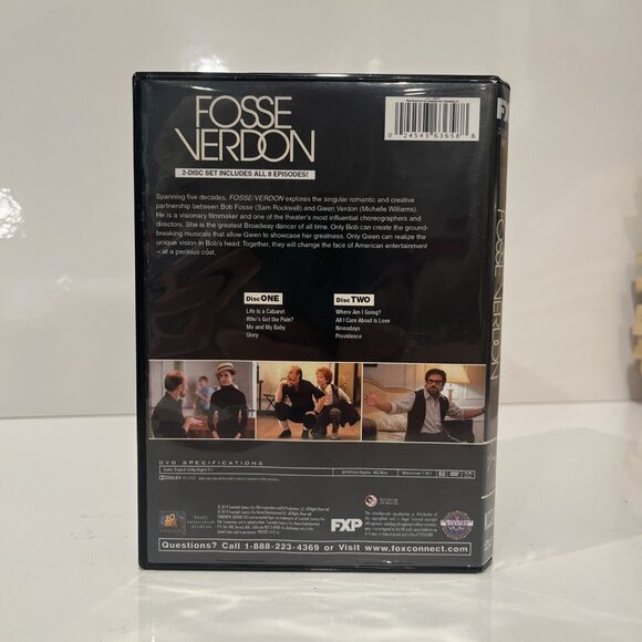 Fosse/Verdon (DVD, 2019- 2 Disc Set) Sam Rockwell, Michelle Williams FXP OOP HTF - Picture 2 of 3